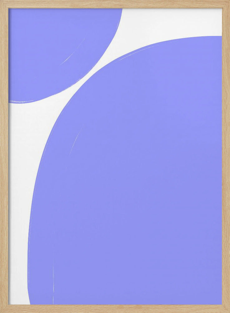 Weiche lila Kurven | Poster