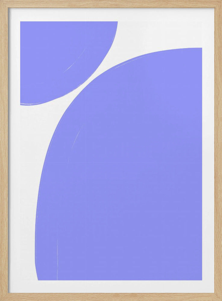 Weiche lila Kurven | Poster