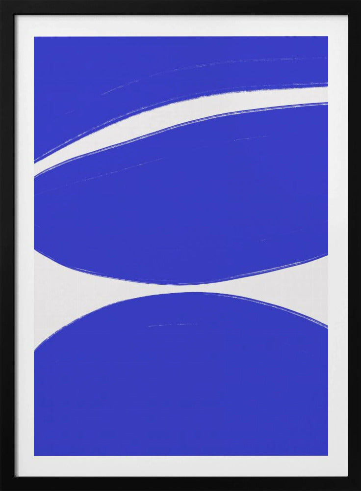 Blaue Wellenharmonie | Poster