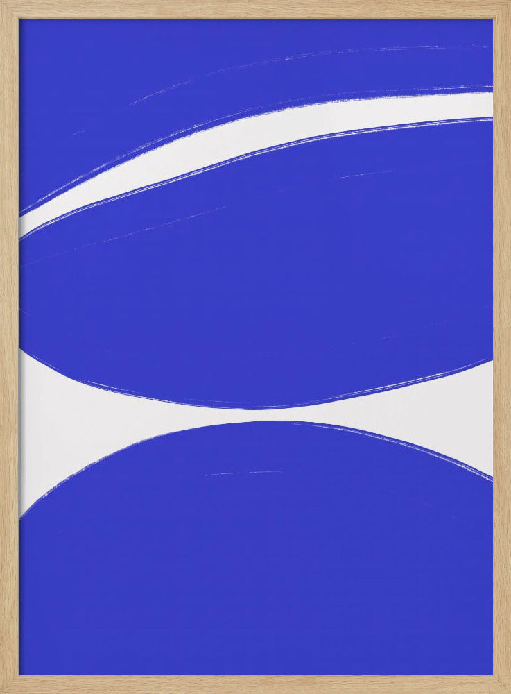 Blaue Wellenharmonie | Poster