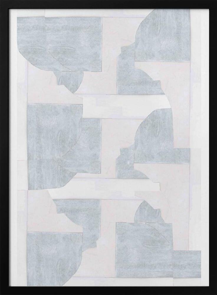 Geometrische weiße Formen | Poster