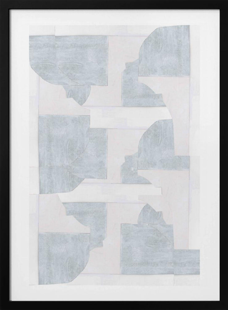 Geometrische weiße Formen | Poster