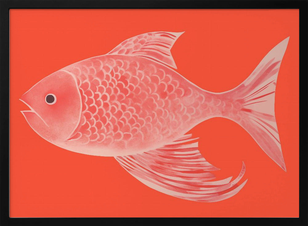 Roter Fantasiefisch | Poster