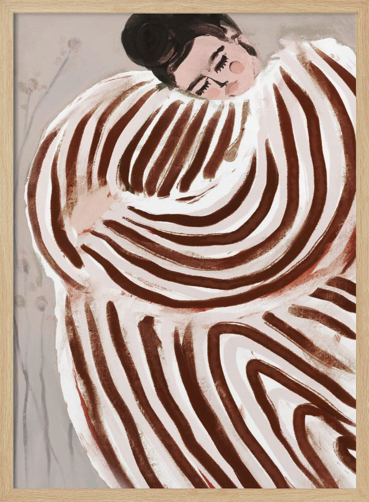 Gestreifte Umarmung | Poster