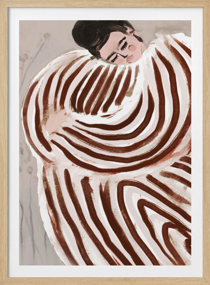Gestreifte Umarmung | Poster