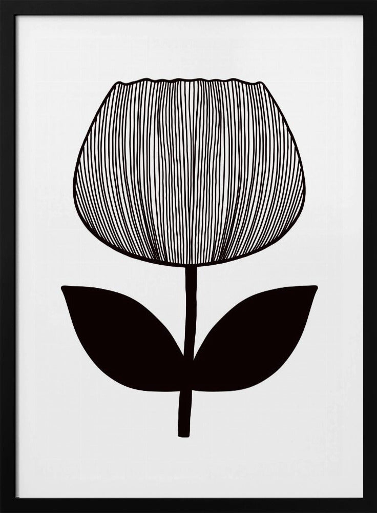 Monochrome Blüte | Poster