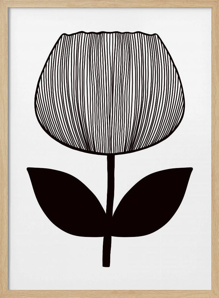 Monochrome Blüte | Poster