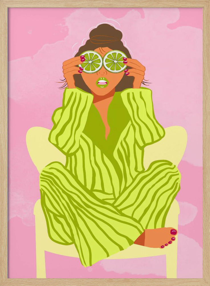 Sehen Sie die Welt durch eine Limette | Poster