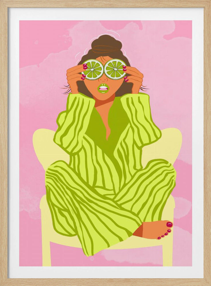 Sehen Sie die Welt durch eine Limette | Poster