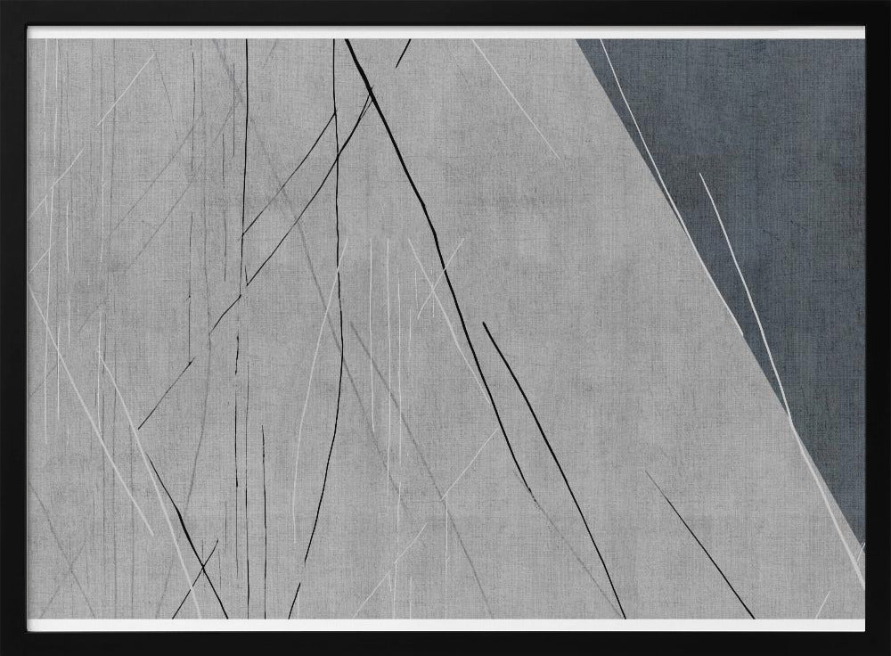Abstrakte Linien auf Grau | Poster