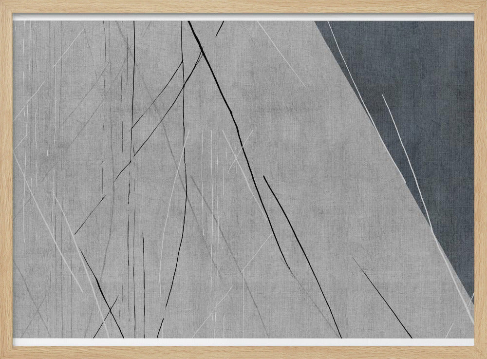 Abstrakte Linien auf Grau | Poster