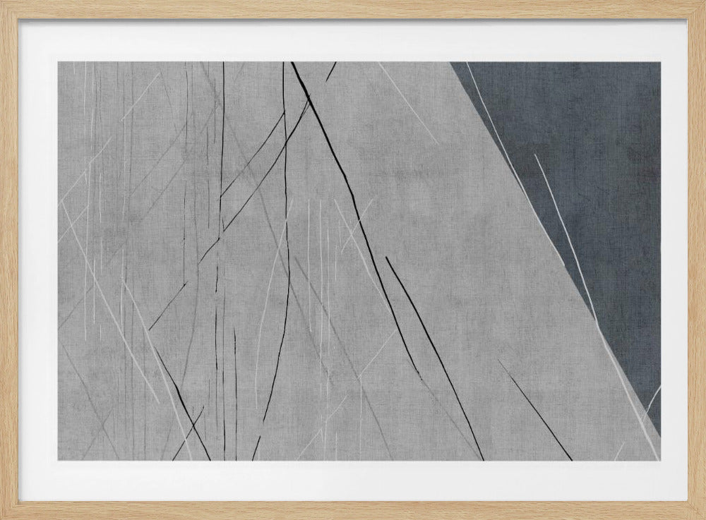 Abstrakte Linien auf Grau | Poster