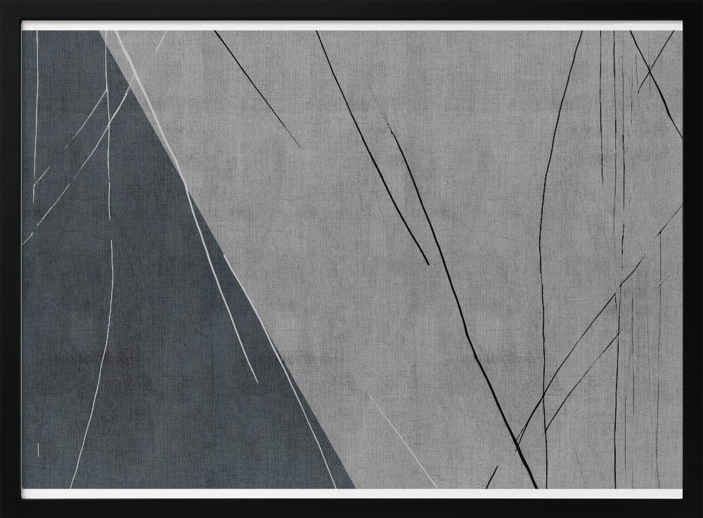 Abstrakte Linien auf Grau | Poster