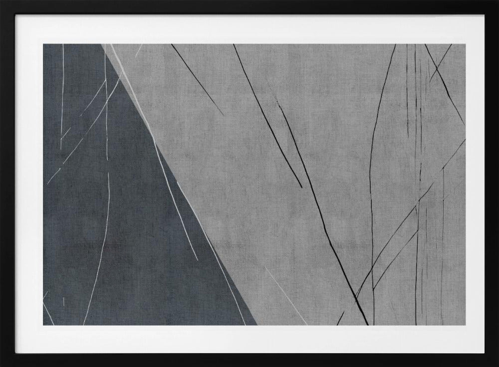 Abstrakte Linien auf Grau | Poster
