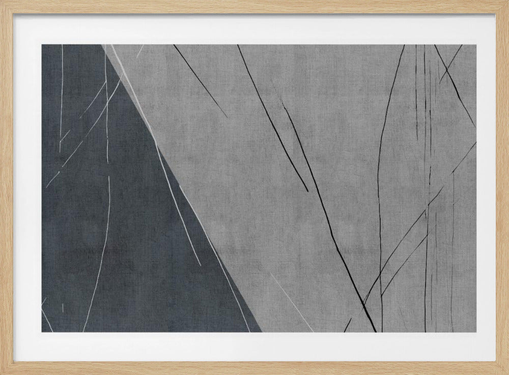 Abstrakte Linien auf Grau | Poster