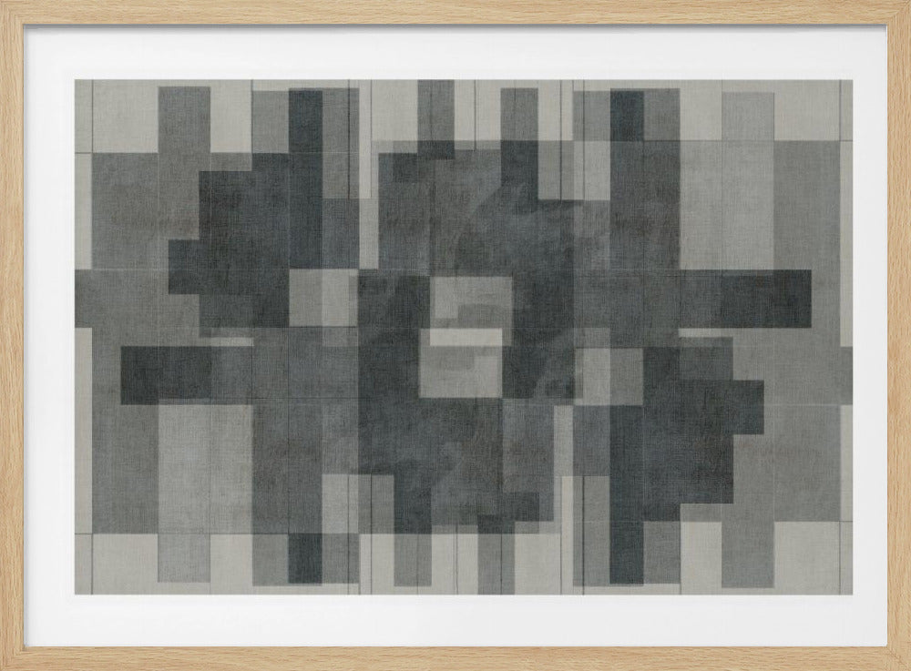 Mid-Century Modern in Graustufen | Poster