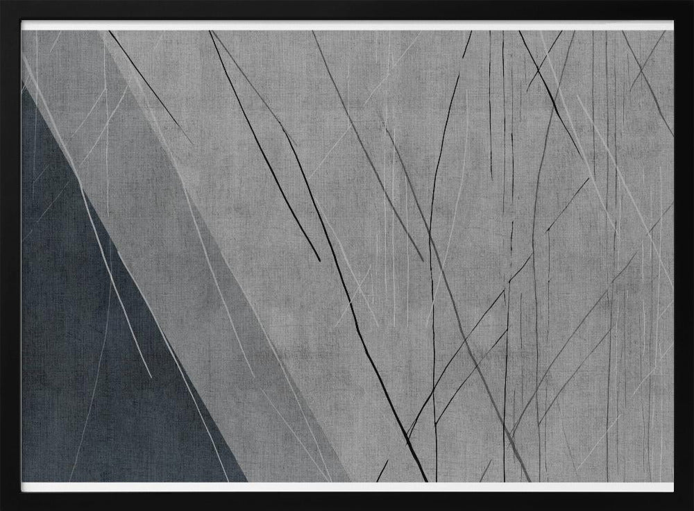 Abstrakte Linien auf Grau | Poster