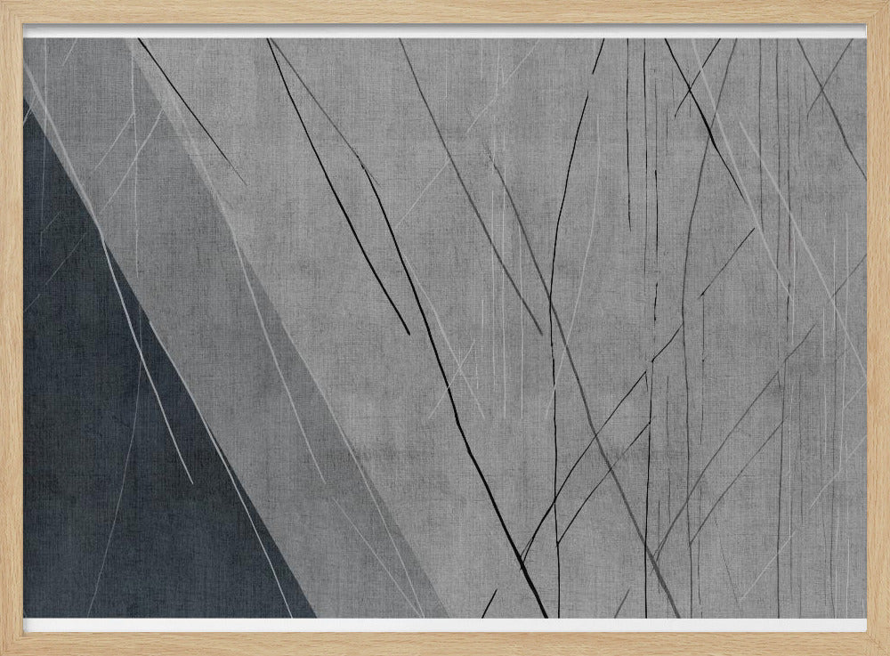 Abstrakte Linien auf Grau | Poster