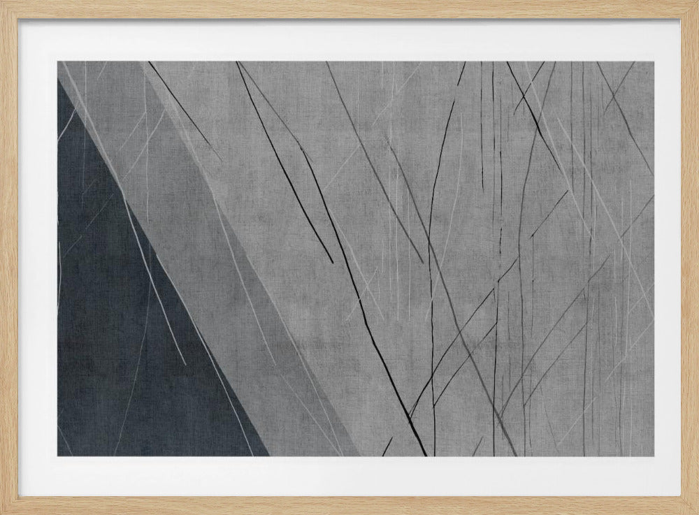 Abstrakte Linien auf Grau | Poster