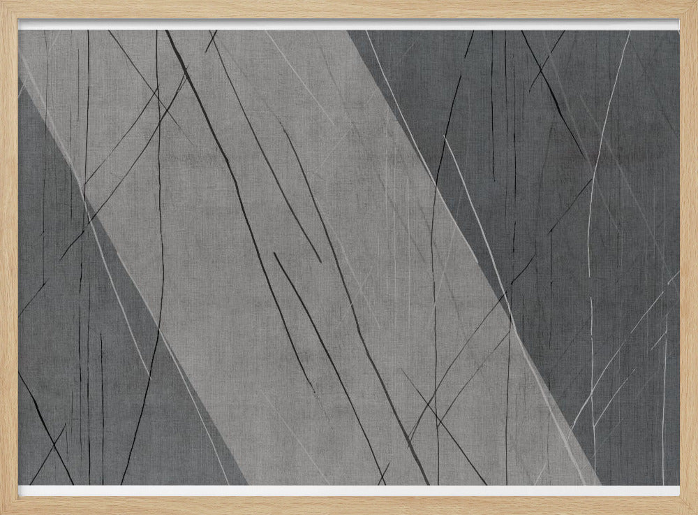 Abstrakte Linien auf Grau | Poster