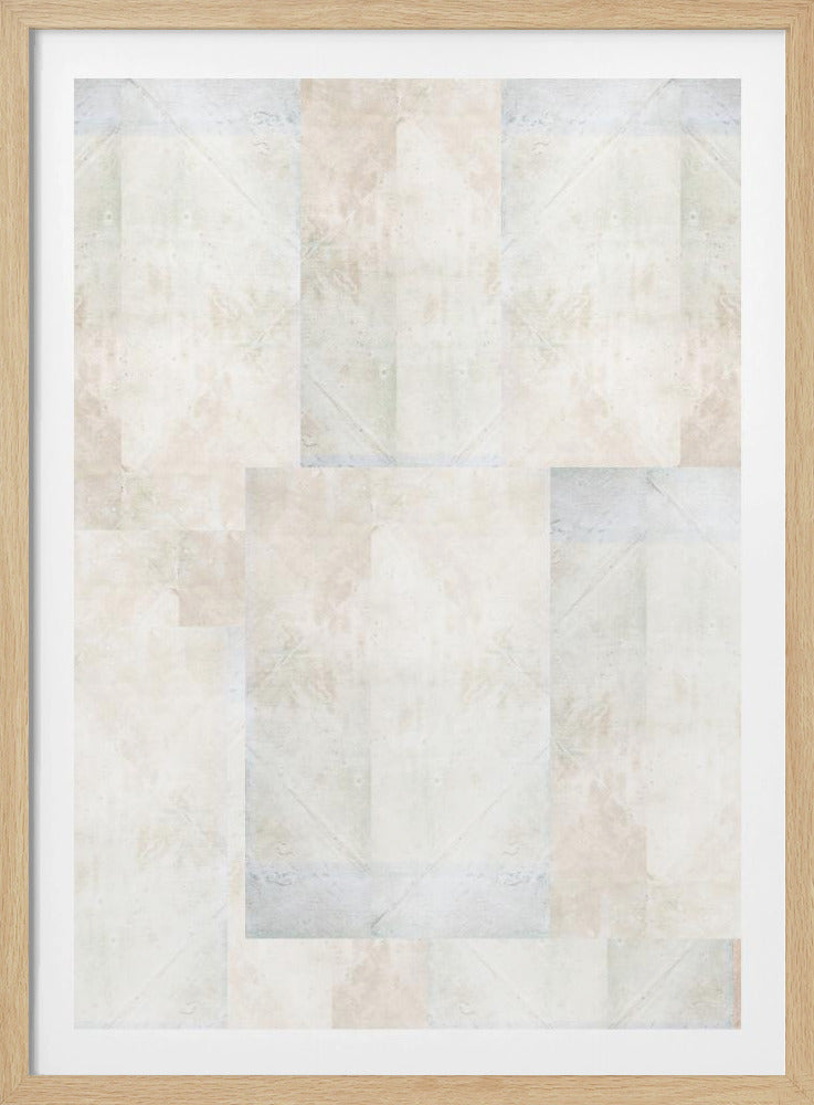 Weiches abstraktes geometrisches Muster | Poster