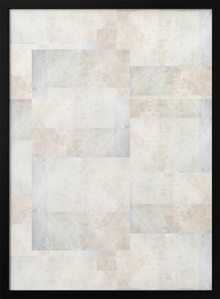 Weiches abstraktes geometrisches Muster | Poster