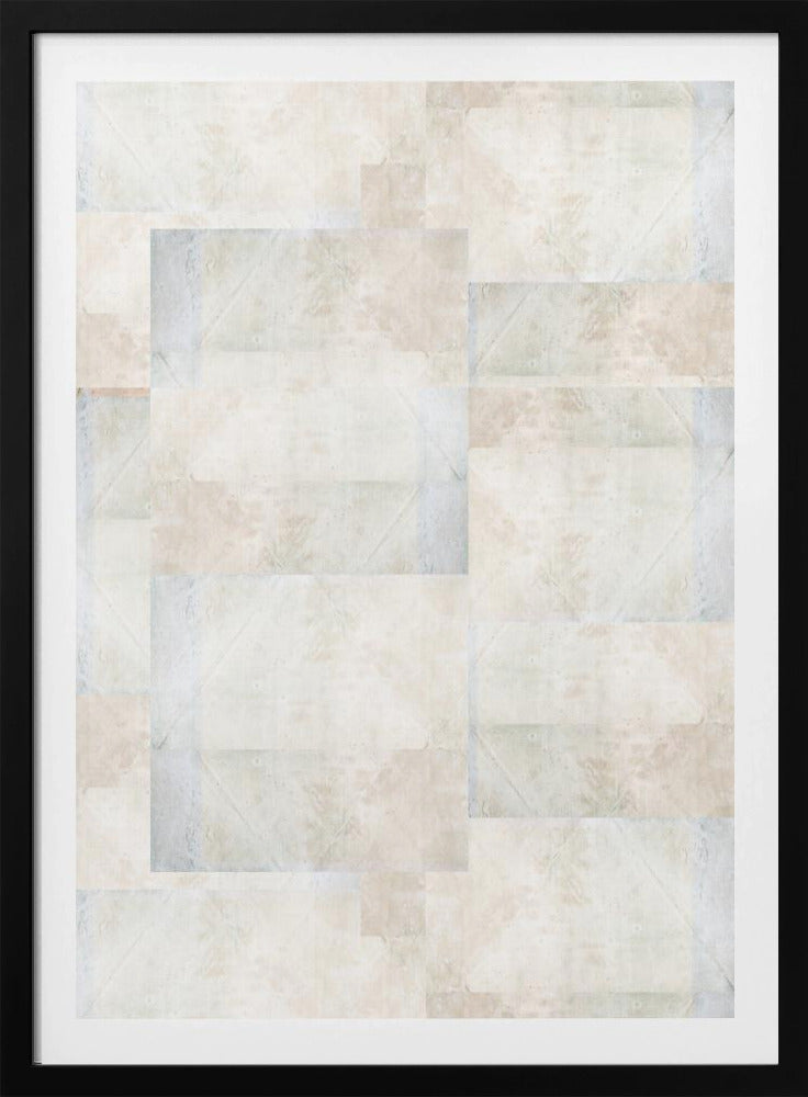 Weiches abstraktes geometrisches Muster | Poster