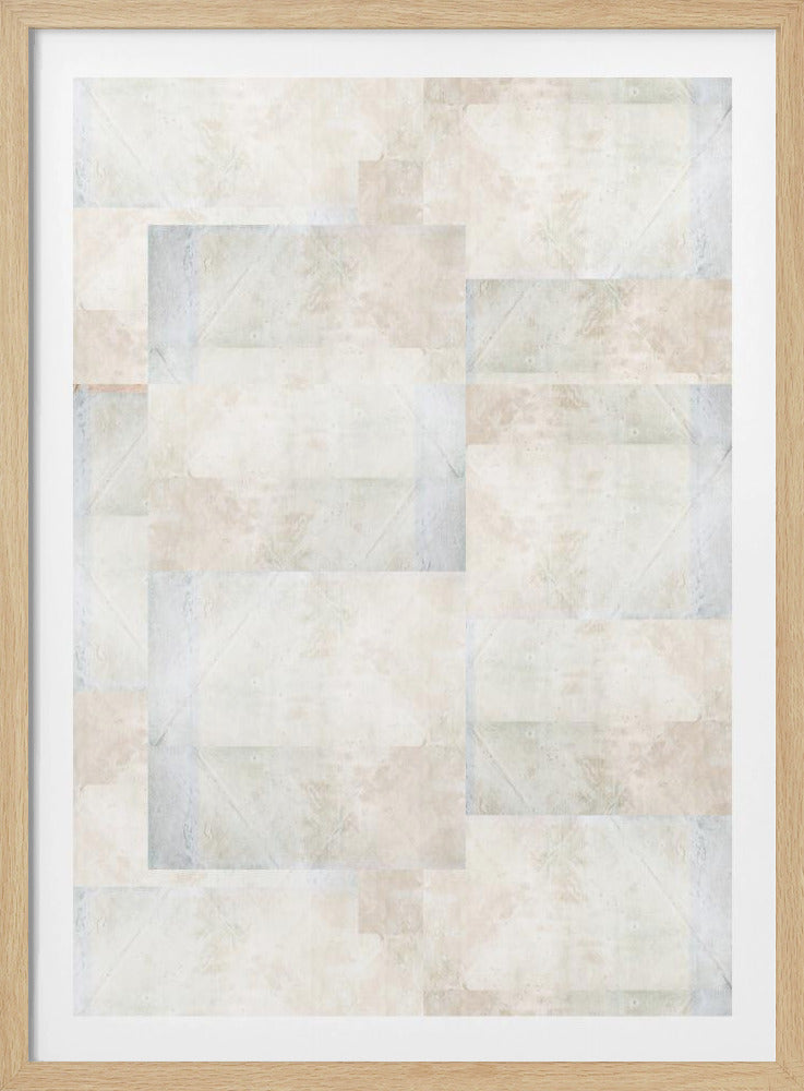 Weiches abstraktes geometrisches Muster | Poster