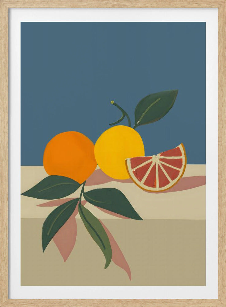 Orange and Yellow Citrus Fruits | Poster