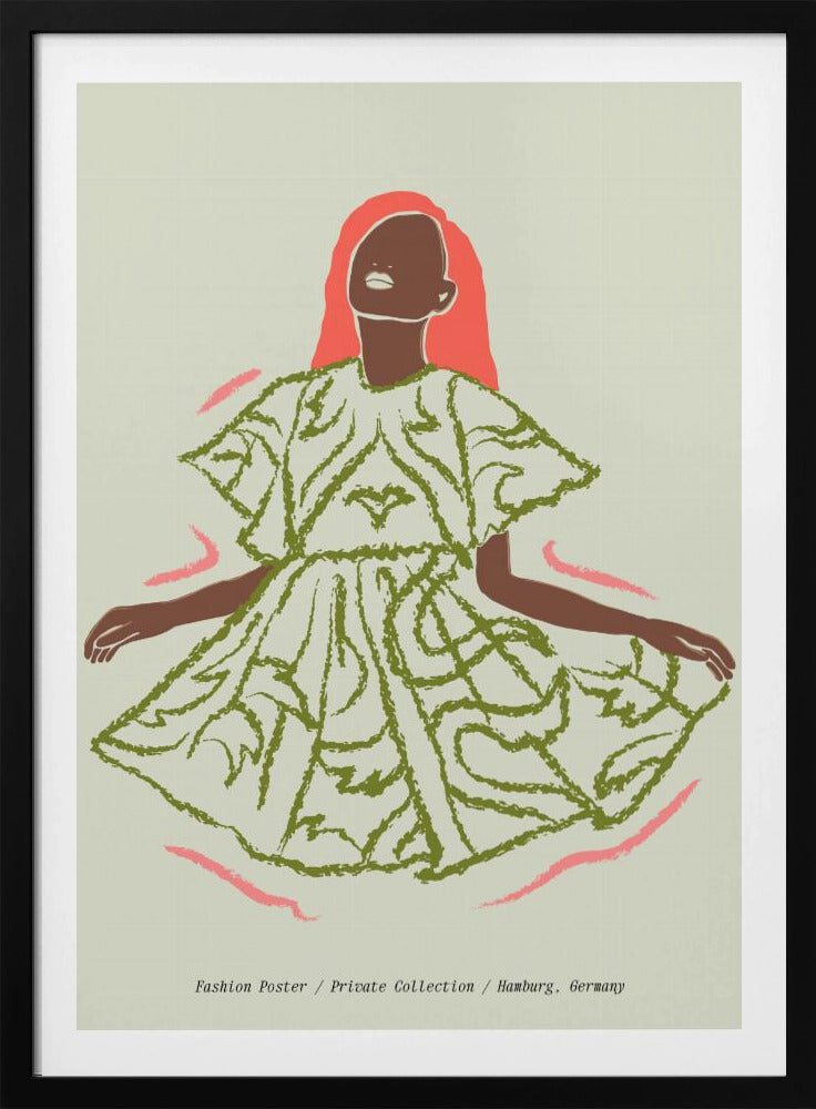 Eleganz in Grün | Poster