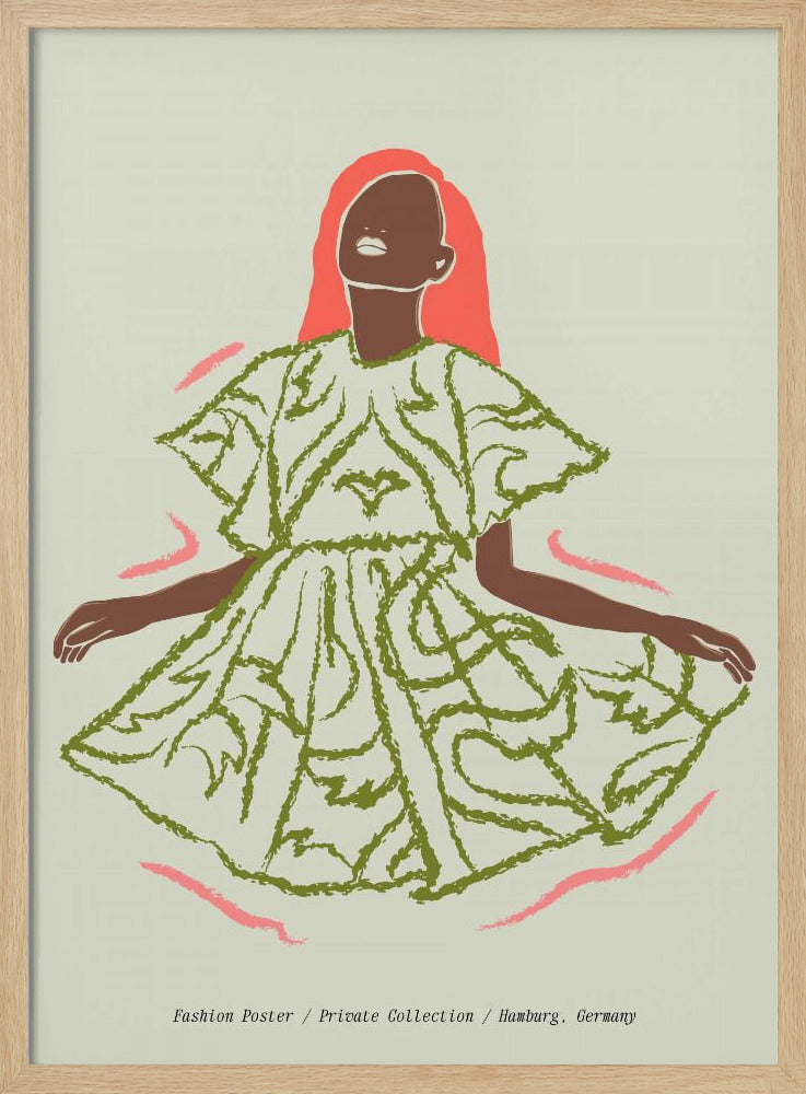 Eleganz in Grün | Poster