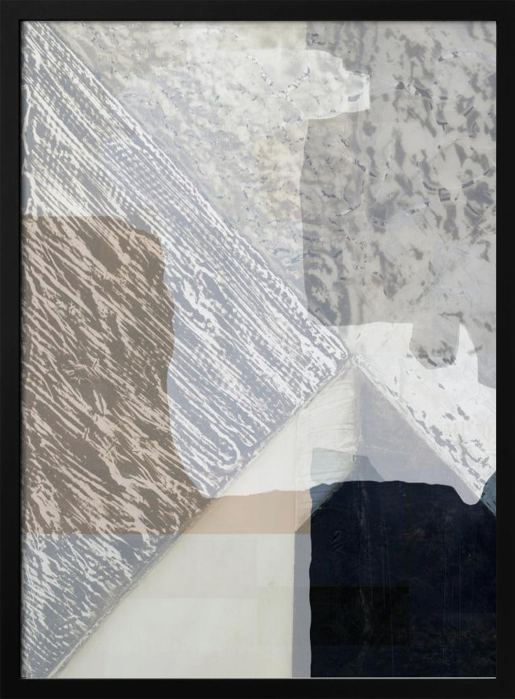 Fragmentierte Form in Weiß | Poster