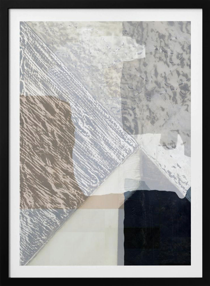 Fragmentierte Form in Weiß | Poster