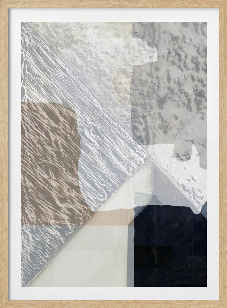 Fragmentierte Form in Weiß | Poster
