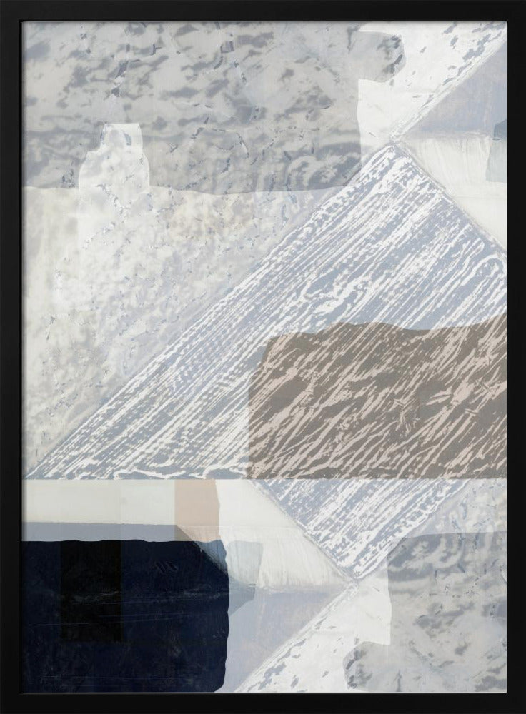 Fragmentierte Form in Weiß | Poster