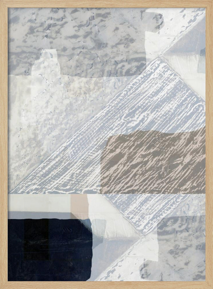 Fragmentierte Form in Weiß | Poster