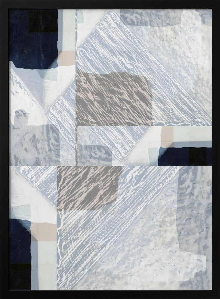 Fragmentierte Form in Weiß | Poster