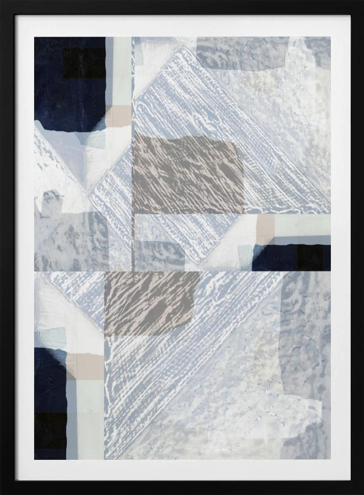 Fragmentierte Form in Weiß | Poster