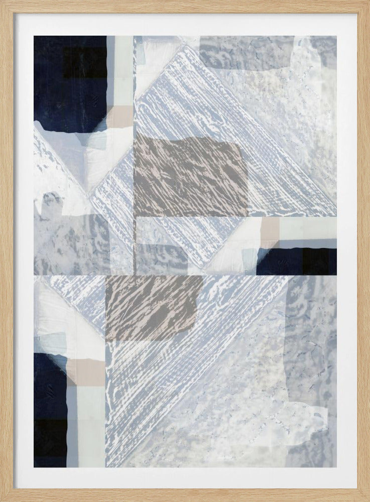 Fragmentierte Form in Weiß | Poster