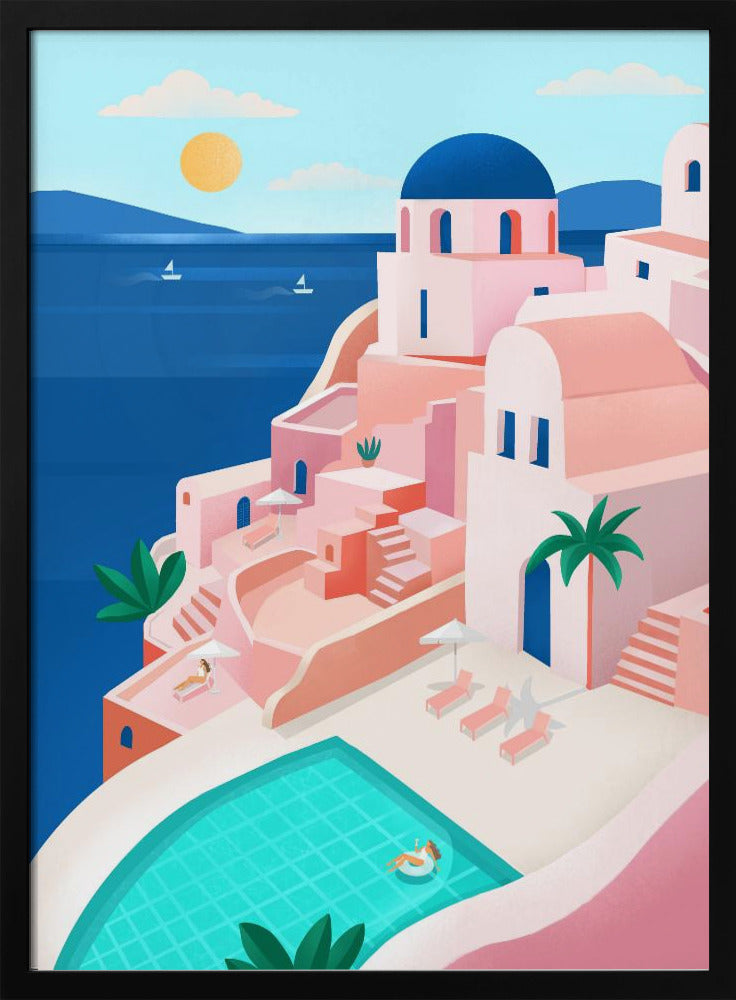 Ruhige mediterrane Küstenszene | Poster