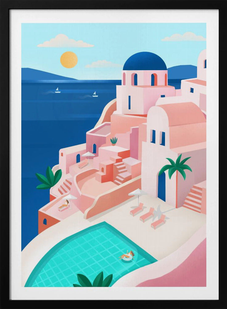 Ruhige mediterrane Küstenszene | Poster