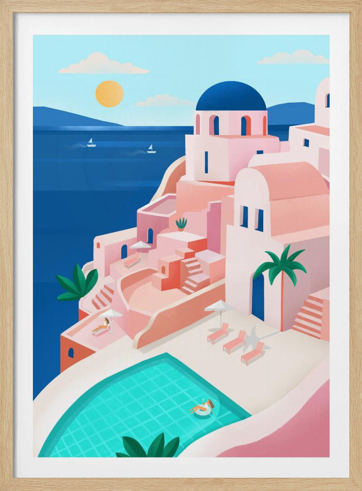 Ruhige mediterrane Küstenszene | Poster