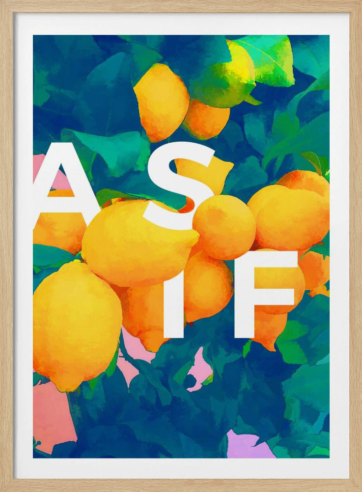 Leuchtend gelbe Zitronen | Poster