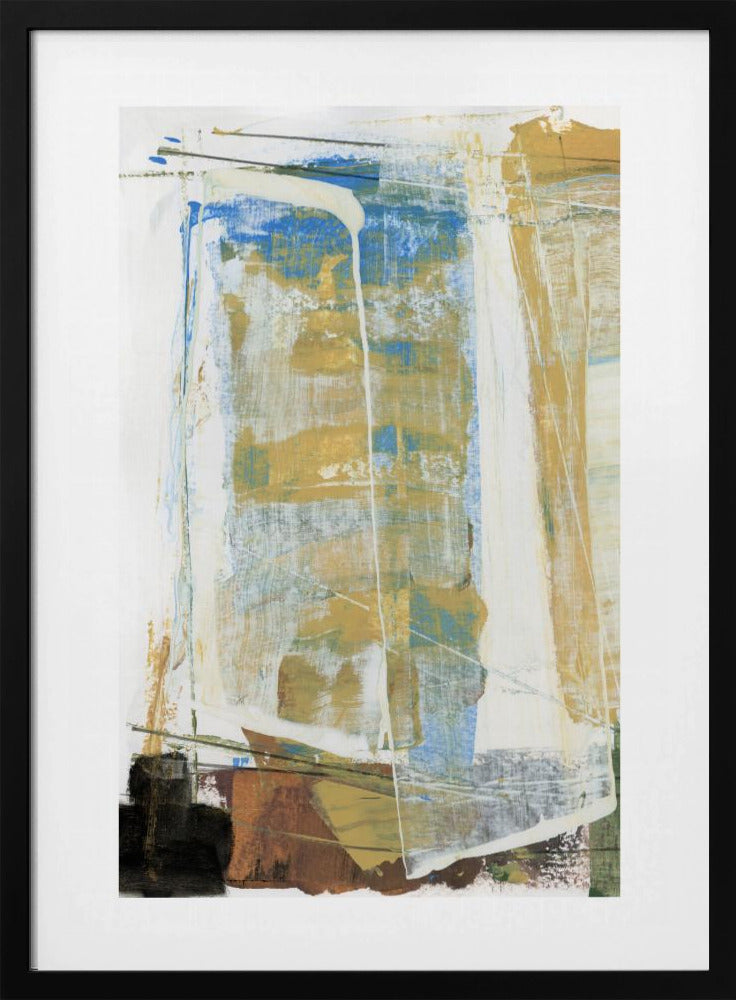 Erdtöne und leuchtendes Blau | Poster