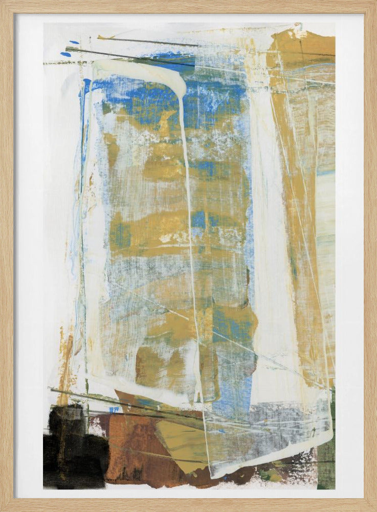 Erdtöne und leuchtendes Blau | Poster