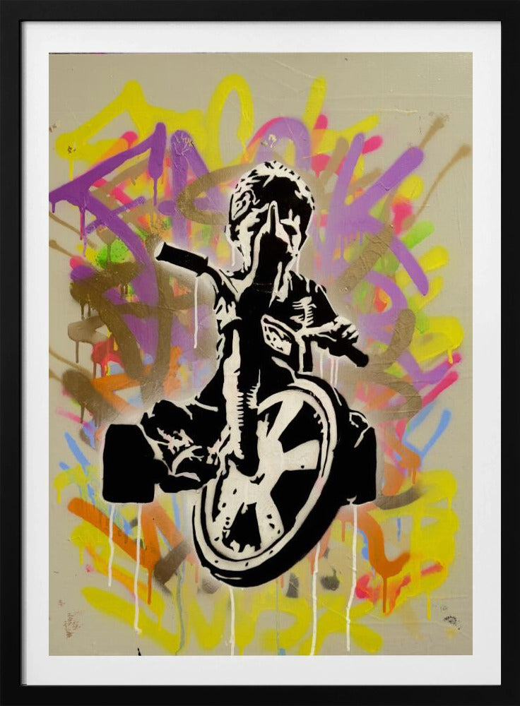 Kind auf einem Dreirad | Poster