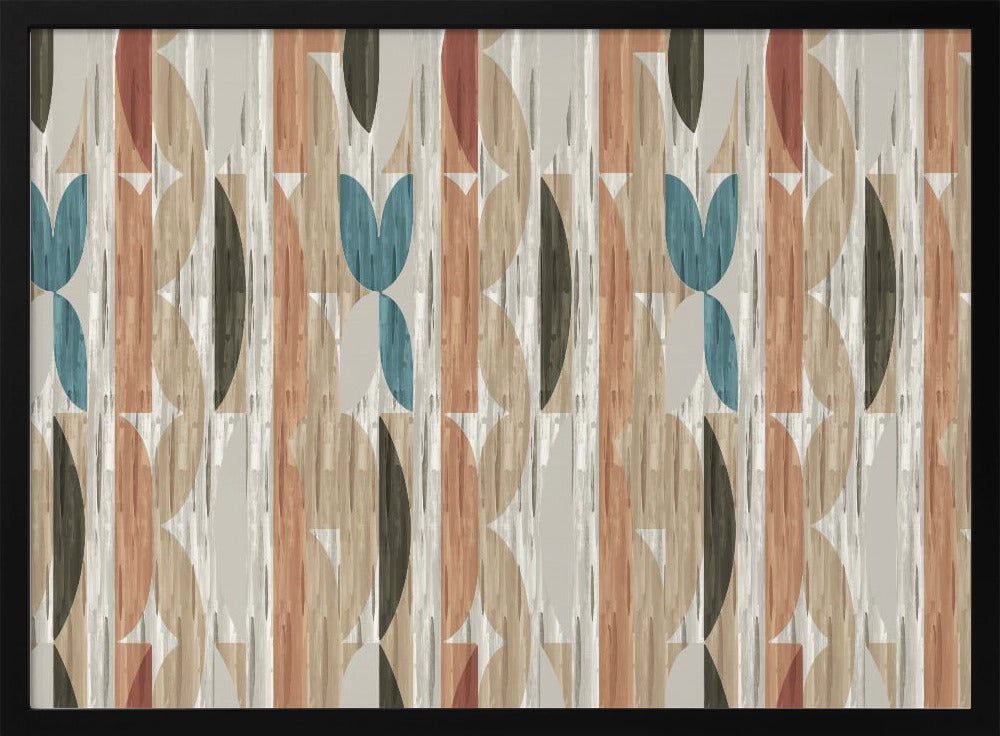 Retro-moderne Formen mit geometrischem abstraktem Design | Poster
