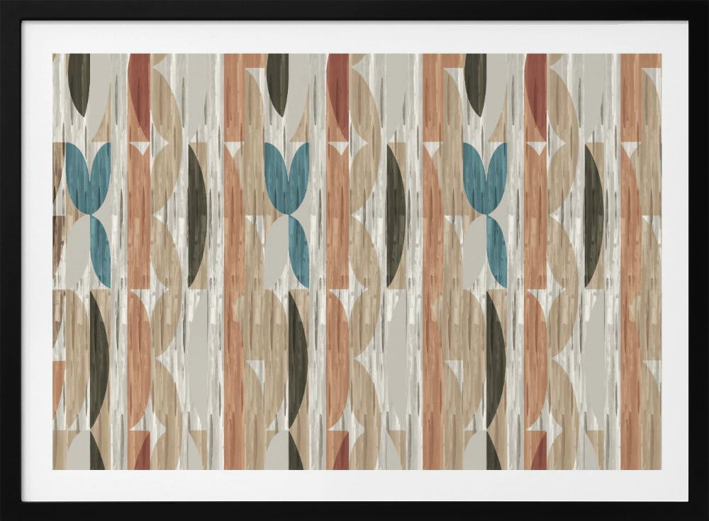 Retro-moderne Formen mit geometrischem abstraktem Design | Poster