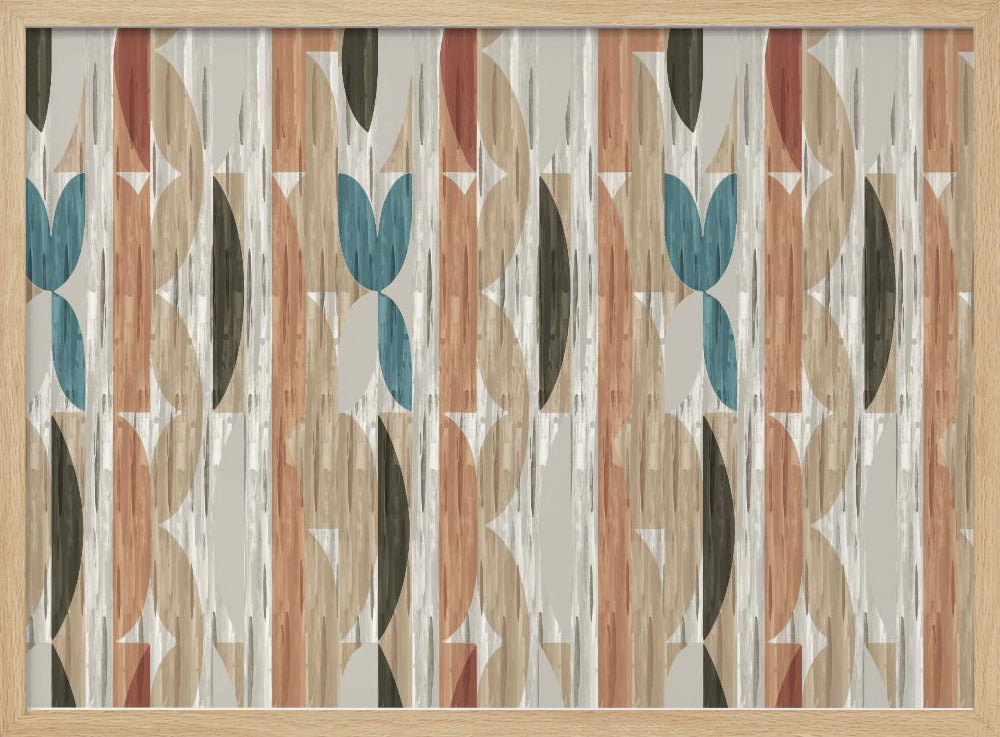 Retro-moderne Formen mit geometrischem abstraktem Design | Poster