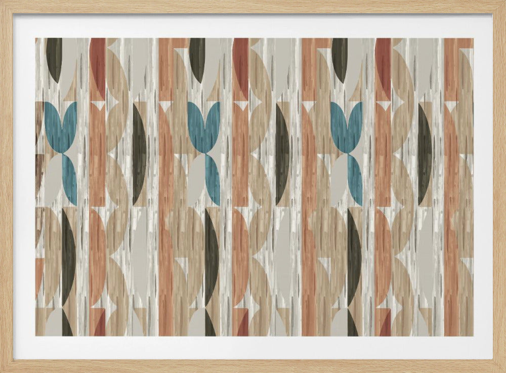 Retro-moderne Formen mit geometrischem abstraktem Design | Poster